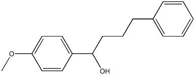 1-[4-Methoxyphenyl]-4-phenyl-1-butanol 구조식 이미지