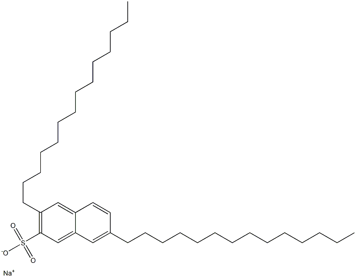 3,7-Ditetradecyl-2-naphthalenesulfonic acid sodium salt 구조식 이미지