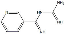 N-(3-Pyridylcarbonimidoyl)guanidine Structure