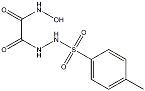 N2-[(4-Methylphenyl)sulfonyl]-2-(hydroxyamino)-2-oxoacetohydrazide 구조식 이미지