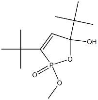 2-Methoxy-5-hydroxy-3,5-di-tert-butyl-2,5-dihydro-1,2-oxaphosphole 2-oxide 구조식 이미지