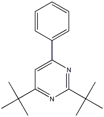 2,4-Di-tert-butyl-6-phenylpyrimidine Structure