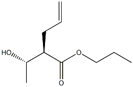 (2R,3S)-2-Allyl-3-hydroxybutyric acid propyl ester 구조식 이미지
