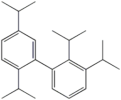 2,3,2',5'-Tetraisopropyl-1,1'-biphenyl 구조식 이미지