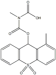 9-(Carboxymethylaminocarbonyloxy)methyl-9H-thioxanthene 10,10-dioxide 구조식 이미지