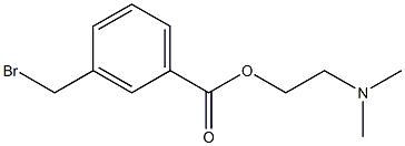 m-Bromomethylbenzoic acid 2-(dimethylamino)ethyl ester Structure
