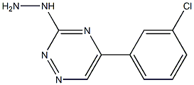 [5-(3-Chlorophenyl)-1,2,4-triazin-3-yl]hydrazine 구조식 이미지