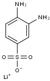 3,4-Diaminobenzenesulfonic acid lithium salt Structure