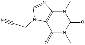 7-Cyanomethyl-1,3-dimethylxanthine 구조식 이미지