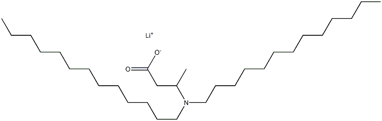 3-(Ditridecylamino)butyric acid lithium salt Structure