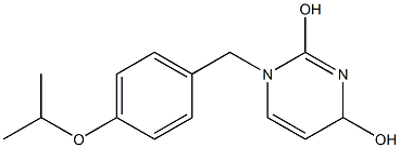 1,4-Dihydro-1-(4-isopropoxybenzyl)pyrimidine-2,4-diol 구조식 이미지