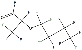 2,3,3,3-Tetrafluoro-2-(nonafluorobutoxy)propionyl fluoride 구조식 이미지