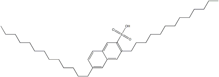 3,6-Ditridecyl-2-naphthalenesulfonic acid 구조식 이미지