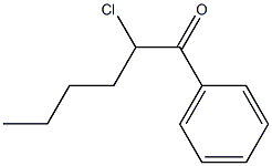 Phenyl 1-chloropentyl ketone 구조식 이미지