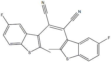 (Z)-2,3-Bis(5-fluoro-2-methylbenzo[b]thiophen-3-yl)maleonitrile Structure