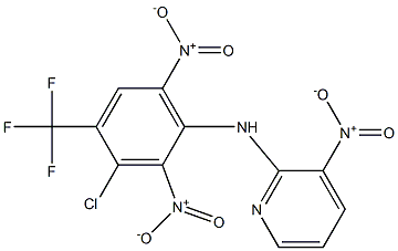 3-Nitro-N-(3-chloro-4-trifluoromethyl-2,6-dinitrophenyl)pyridin-2-amine Structure