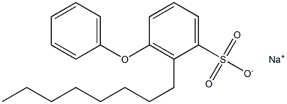 2-Octyl-3-phenoxybenzenesulfonic acid sodium salt Structure