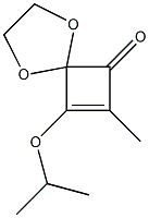 8-Isopropyloxy-7-methyl-1,4-dioxaspiro[4.3]oct-7-en-6-one 구조식 이미지
