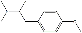 2-(4-Methoxyphenyl)-1-methyl-N,N-dimethylethanamine 구조식 이미지