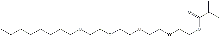 Methacrylic acid 2-[2-[2-[2-(octyloxy)ethoxy]ethoxy]ethoxy]ethyl ester Structure