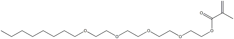 Methacrylic acid 2-[2-[2-[2-(octyloxy)ethoxy]ethoxy]ethoxy]ethyl ester 구조식 이미지