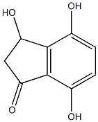 3,4,7-Trihydroxyindan-1-one 구조식 이미지