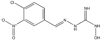 1-[(3-Nitro-4-chlorophenyl)methyleneamino]-3-hydroxyguanidine Structure