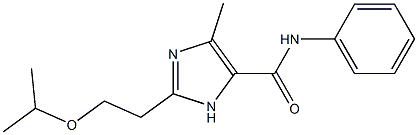 N-Phenyl-4-methyl-2-(2-isopropoxyethyl)-1H-imidazole-5-carboxamide 구조식 이미지