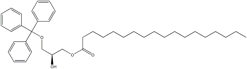 [S,(+)]-1-O-Stearoyl-3-O-trityl-L-glycerol Structure