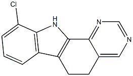 10-Chloro-6,11-dihydro-5H-pyrimido[4,5-a]carbazole 구조식 이미지