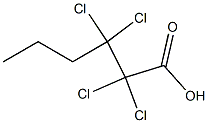 2,2,3,3-Tetrachlorocaproic acid 구조식 이미지