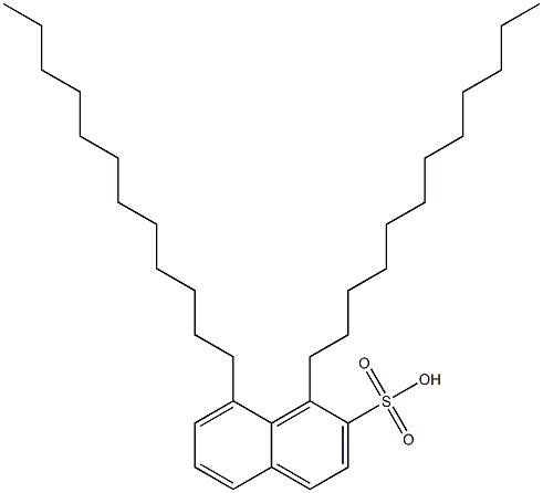 1,8-Didodecyl-2-naphthalenesulfonic acid Structure