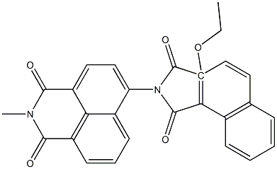 N-[(2,3-Dihydro-2-methyl-1,3-dioxo-1H-benzo[de]isoquinoline)-6-yl]-2-ethoxynaphthalimide 구조식 이미지