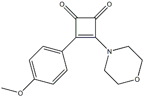 4-(4-Methoxyphenyl)-3-morpholino-3-cyclobutene-1,2-dione 구조식 이미지