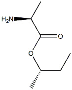 (S)-2-Aminopropanoic acid (S)-1-methylpropyl ester Structure