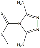3,5-Diamino-4H-1,2,4-triazole-4-dithiocarboxylic acid methyl ester Structure