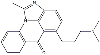 5-(3-Dimethylaminopropyl)-1-methyl-6H-2,10b-diazaaceanthrylen-6-one Structure