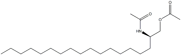 (+)-N-[(R)-1-(Acetyloxymethyl)heptadecyl]acetamide 구조식 이미지