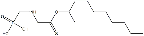 [(Phosphonomethyl)amino]thioacetic acid S-decyl ester 구조식 이미지