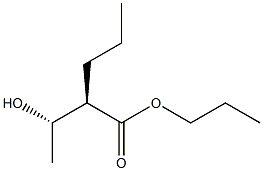 (2R,3S)-3-Hydroxy-2-propylbutyric acid propyl ester 구조식 이미지