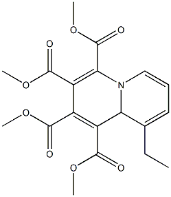 9-Ethyl-9aH-quinolizine-1,2,3,4-tetracarboxylic acid tetramethyl ester Structure