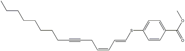 4-[[(1E,3Z)-1,3-Pentadecadien]-6-ynylthio]benzoic acid methyl ester 구조식 이미지