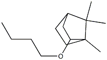 1,7,7-Trimethyl-2-butoxybicyclo[2.2.1]heptane Structure