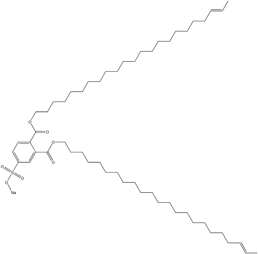 4-(Sodiosulfo)phthalic acid di(21-tricosenyl) ester 구조식 이미지