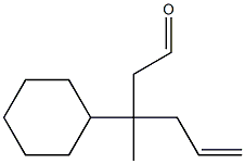 3-Cyclohexyl-3-(2-propenyl)butanal 구조식 이미지