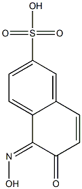 5,6-Dihydro-5-(hydroxyimino)-6-oxo-2-naphthalenesulfonic acid Structure