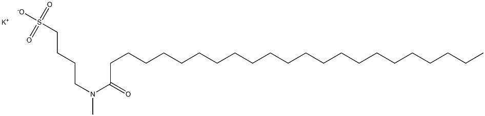 4-[N-(1-Oxotricosyl)-N-methylamino]-1-butanesulfonic acid potassium salt Structure