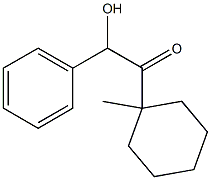 1-(1-Methylcyclohexyl)-2-hydroxy-2-phenylethanone 구조식 이미지
