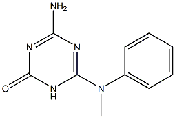 4-Amino-6-(N-phenylmethylamino)-1,3,5-triazin-2(1H)-one Structure