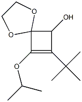 8-Isopropyloxy-7-tert-butyl-1,4-dioxaspiro[4.3]oct-7-en-6-ol 구조식 이미지
